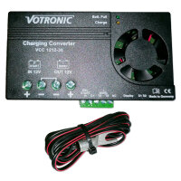 Votronic VCC 1212-30 Ladebooster- Zweitbatterieset mit 5m ECu Kabelsatz 10mm² & Batteriehalterung für T4 T5 T6 Universal