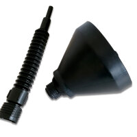 Einfülltrichter Ø150mm mit Sieb & flexiblem Auslauf für Öl/Kraftstoff