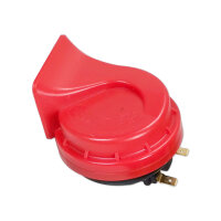 Fahrzeughupe | Schneckenhorn Fanfare | 24V | 112dB | 420/510Hz | Ø90mm