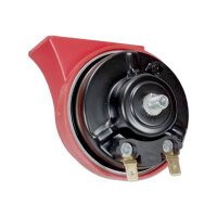 Fahrzeughupe | Schneckenhorn Fanfare | 24V | 112dB | 420/510Hz | Ø90mm