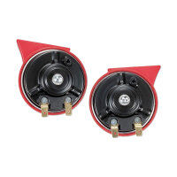 Fahrzeughupe | Schneckenhorn Fanfare | 24V | 112dB | 420/510Hz | Ø90mm