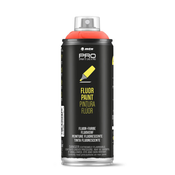 Sprühlack MTN PRO | Fluoreszierend | Neon Rot | 400ml