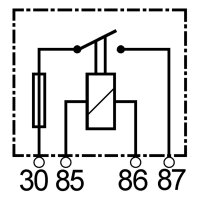Mini Relais | 4-polig | Schließer (NO) | 12V | 30A | mit Sicherung