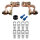 Zweitbatterieset | RL180-12 PRO | Trennrelais 12V 120A | 6m 16mm² Kabel | Batteriehalter VW T4-6