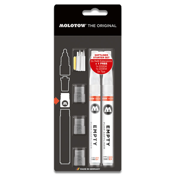 Markerset | Molotow Refill Extension Softliner Starter Kit