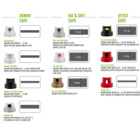 Sprühkopf | Montana Tryout Cap Set | Starterset | Männlich | 10 Stück
