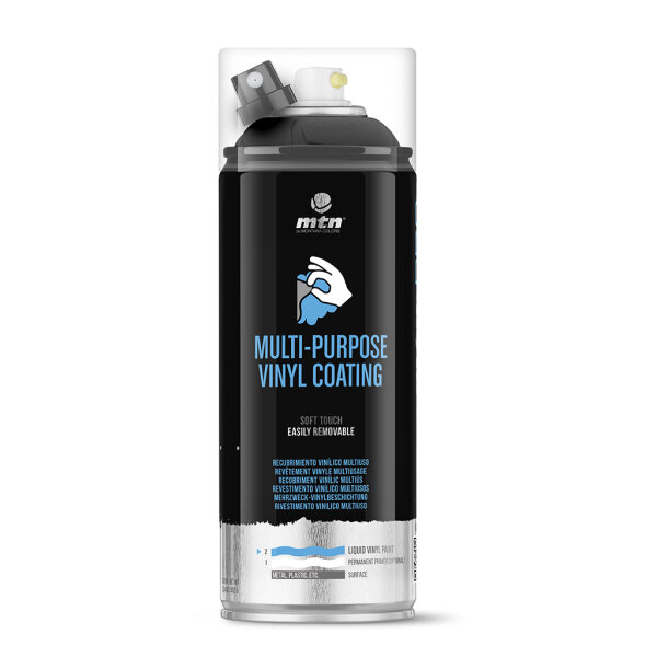Abziehbarer Sprühlack | Schwarz | matt | Vinyl Sprühfolie | MTN PRO