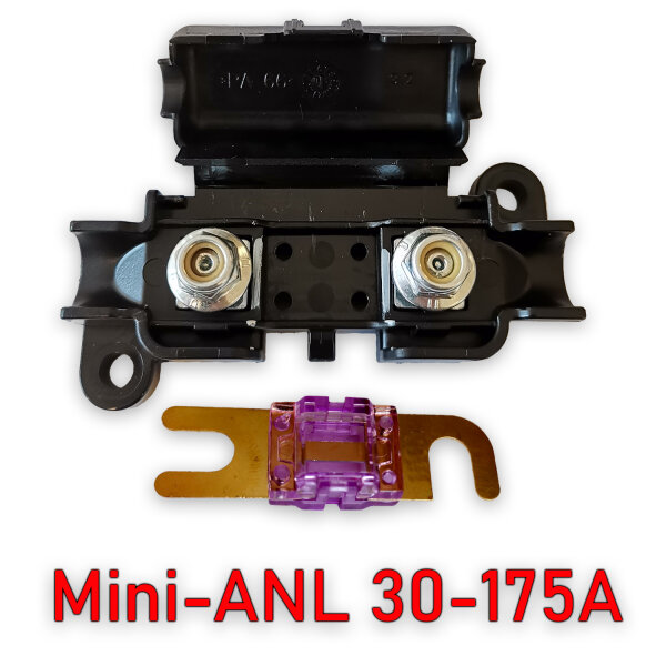 MIDI Sicherungshalter Set 30-175A 12V 24V M5 Standard | MTA + Mini-ANL