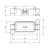 Sicherungshalter | MTA Midival | 32V | mit Mini-ANL 30-175A