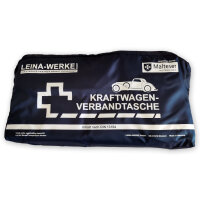 KFZ Unfall- und Erste-Hilfe Set | Verbandtasche LEINA Elegance | Warndreieck | Warnweste, gelb