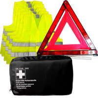 KFZ Unfall- und Erste-Hilfe Set | Verbandtasche, Schwarz...