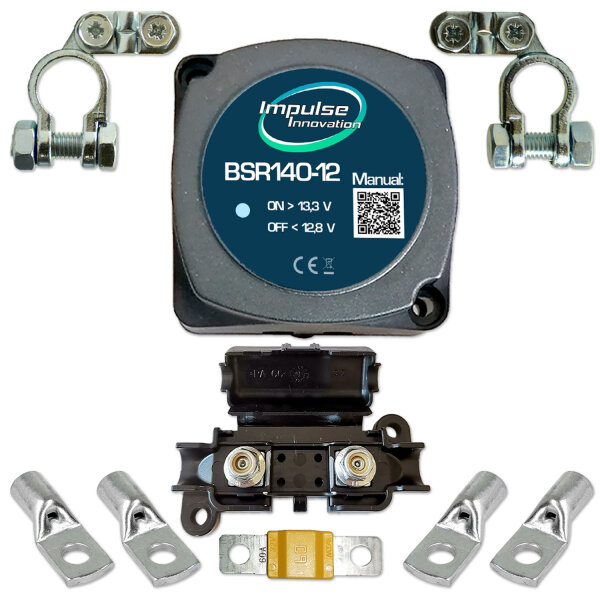 Trennrelais 12V Zweitbatterie Wohnmobil Sicherung Polklemmen 16mm²