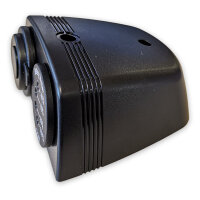 Doppelarmatur | LED-Voltmeter & ISO-4165 Steckdose | 12-24V | Aufbaugehäuse