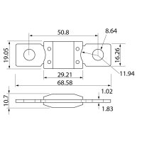 Sicherung Littelfuse MEGA | M8 | 32V | Auswahl: 40-500A