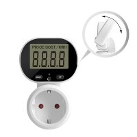 Stromzähler Steckdose | Schuko | 230V | 16A | Dual Tarif Modus | 50Hz