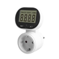 Stromzähler Steckdose | Schuko | 230V | 16A | Dual Tarif Modus | 50Hz