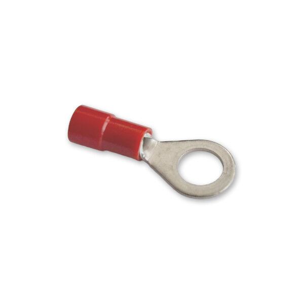 Ringkabelschuh 0,25-1,5mm² M6 isoliert Rot Kabelschuh Kupfer verzinnt