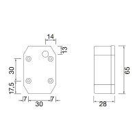 Lichtscheibe | Aspöck Flexipoint 1 | Weiß
