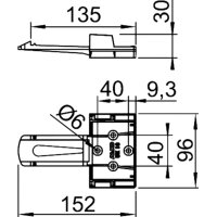 Unterlegkeil Satz | AL-KO | UK10 K-2 | Schwarz | inkl. Halter | 800kg