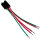 Relaissockel 5-polig für KFZ Mini Relais | 40A | 120mm Kabel | 6,3mm