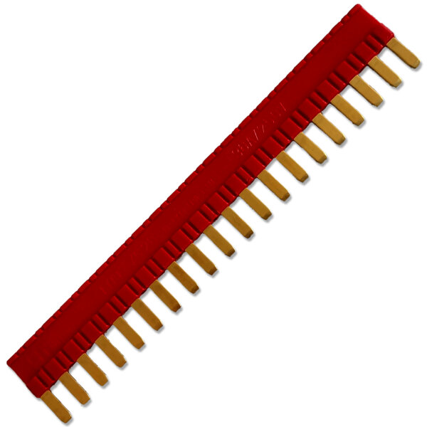 Schaltbrücke | 20 Kontakte | 36A | 250V | Rot