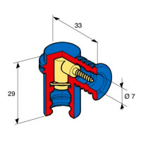 MTA Zündkerzenstecker Blau 90° | EPDM | Messing | SAE-Anschluss