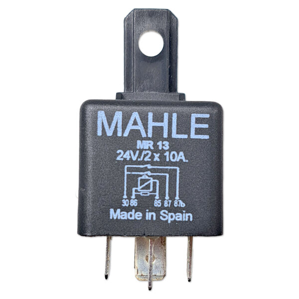 Relais | Mini | 5-polig | Doppelschließer (NO) | 24V | 2x10A | mit Widerstand