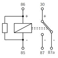 Mikro Relais | 5-polig | 12V | Umschaltrelais 10/20A | mit Diode | MTA