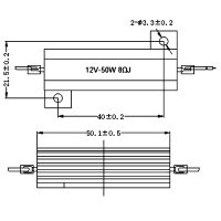 Lastwiderstand | LED & CAN-BUS | 12V | 50W | 8Ohm