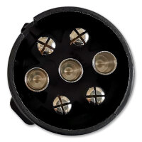 Anhängerstecker Aspöck | 7-polig | 12V | 16A | Flachstecker | Doppeltülle