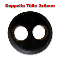 Anhängerstecker Aspöck | 7-polig | 12V | 16A | Flachstecker | Doppeltülle