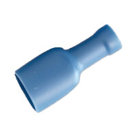 100x Flachsteckhülse 6,3mm vollisoliert blau 1,5-2,5mm² Crimp | F630