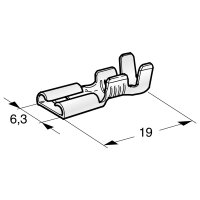 Flachsteckhülse 6,3mm 1-2,5mm² unisoliert | MTA...