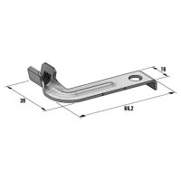 Ringkabelschuh CBA J81 L4 M8 10-20mm² 90° gewinkelt | MTA