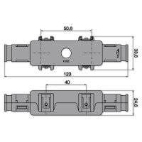 MEGA Sicherungshalter IN-LINE M8 12V 24V einzeln | MTA MegaVAL