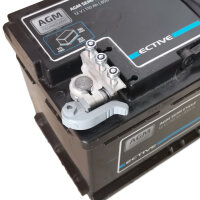 Batteriepolklemme | MTA Quick-Connect | 3-fach M6 | DX | Negativ