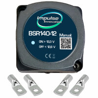 Trennrelais 12V Zweitbatterie Wohnmobil 140A mit Kabelschuhen 25mm²