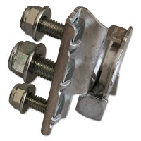 Batteriepolklemme 3-fach | M6/M8/M6 | Plus/Minus | mit Abdeckung