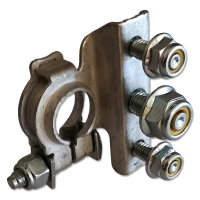 Batteriepolklemme 3-fach | M6/M8/M6 | Plus/Minus | mit Abdeckung