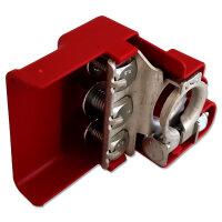 Batteriepolklemme 3-fach | M6/M8/M6 | Plus/Minus | mit Abdeckung