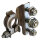 Batteriepolklemme MTA M686DX | 3-fach | M6 M8 M6 | Paar | mit Abdeckung