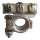 Batteriepolklemme | MTA M686DX | 3-fach | M6 M8 M6 | Set mit Abdeckung