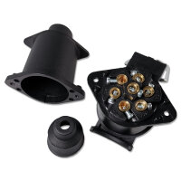 Anhängersteckdose | 7-polig | 12V | 16A | fliegend
