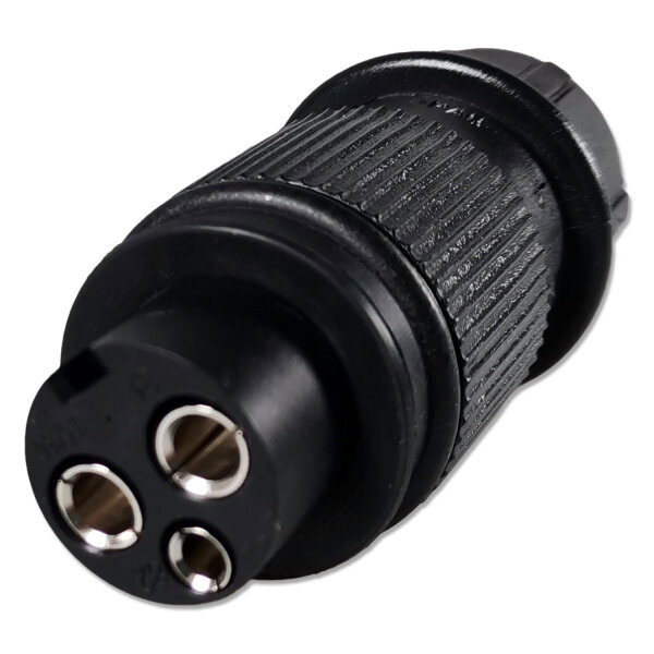 Anhängerstecker | 3-polig | 6-24V | 25A | Kontaktbuchsen