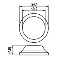 Schutzkappe, Abdeckung, Transparent, für Ø20,2mm Wippschalter