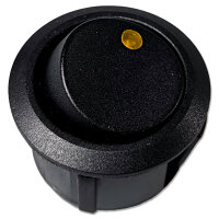 Wippschalter | 3 Positionen | LED Rot/Gelb | 12V | 20A | Ø20,2mm