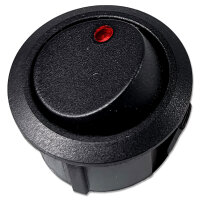 Wippschalter | 3 Positionen | LED Rot/Gelb | 12V | 20A | Ø20,2mm