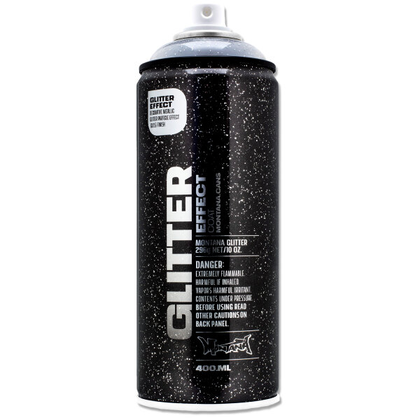 Sprühlack Montana GLITTER | Glitzer Effekt-Klarlack | Silver | 400ml