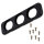 Einbaurahmen dreifach mit Blende Ø29mm 12V USB | Impulse Innovation