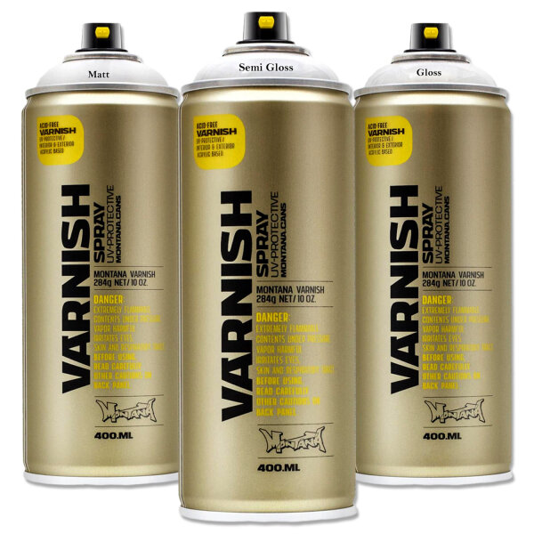 Sprühlack | Montana VARNISH | Klarlack | Matt Seidenmatt Glanz | 400ml